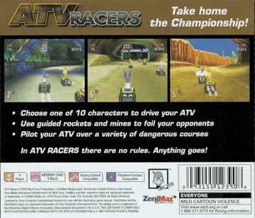 ATV Racers (US) box cover back